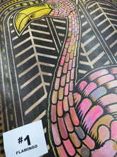 Load image into Gallery viewer, Flamingo Painted Screen Print 16 x 24 inches