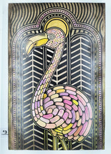 Load image into Gallery viewer, Flamingo Painted Screen Print 16 x 24 inches