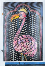 Load image into Gallery viewer, Flamingo Painted Screen Print 16 x 24 inches