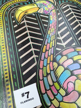 Load image into Gallery viewer, Flamingo Painted Screen Print 16 x 24 inches