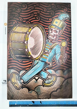 Load image into Gallery viewer, The Big Easy Skeleton Marching Band Screen Painted Print 16 x 24 inches