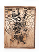 Load image into Gallery viewer, Mexican Skeleton Mariachi Accordionist Wood Carving