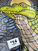 Load image into Gallery viewer, Gator Painted Screen Print 16 x 24 inches