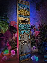 Load image into Gallery viewer, Shark Tiki Wood Carving
