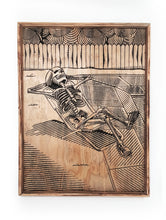 Load image into Gallery viewer, Skeleton in Raft Wood Carving Wall Art