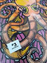 Load image into Gallery viewer, Octopus Painted Screen Print 16 x 24 inches