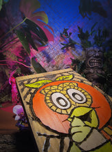 Load image into Gallery viewer, Orange Tiki Bird Totem