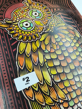 Load image into Gallery viewer, Owl Painted Screen Print 16 x 24 inches