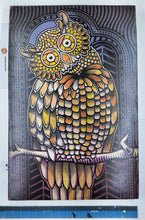 Load image into Gallery viewer, Owl Painted Screen Print 16 x 24 inches