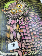 Load image into Gallery viewer, Owl Painted Screen Print 16 x 24 inches