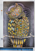 Load image into Gallery viewer, Owl Painted Screen Print 16 x 24 inches