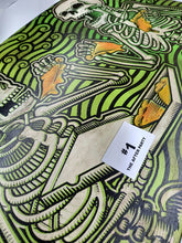Load image into Gallery viewer, The After Party - Skeletons Eating Pizza - Painted Screen Print 16 x 24 inches