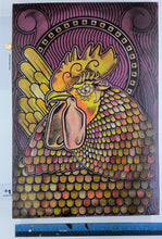Load image into Gallery viewer, Rooster Painted Screen Print 16 x 24 inches