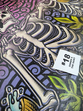 Load image into Gallery viewer, Sinner & The Saint Skeleton Drinking in Forest Painted Screen Print 16 x 24 inches