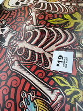 Load image into Gallery viewer, Sinner & The Saint Skeleton Drinking in Forest Painted Screen Print 16 x 24 inches