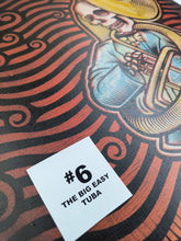 Load image into Gallery viewer, The Big Easy Skeleton Marching Band Screen Painted Print 16 x 24 inches