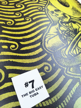 Load image into Gallery viewer, The Big Easy Skeleton Marching Band Screen Painted Print 16 x 24 inches