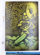 Load image into Gallery viewer, The Big Easy Skeleton Marching Band Screen Painted Print 16 x 24 inches