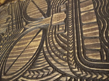 Load image into Gallery viewer, Tiki Wood Ocean Carving
