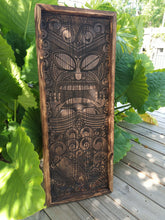 Load image into Gallery viewer, Tiki Wood Ocean Carving
