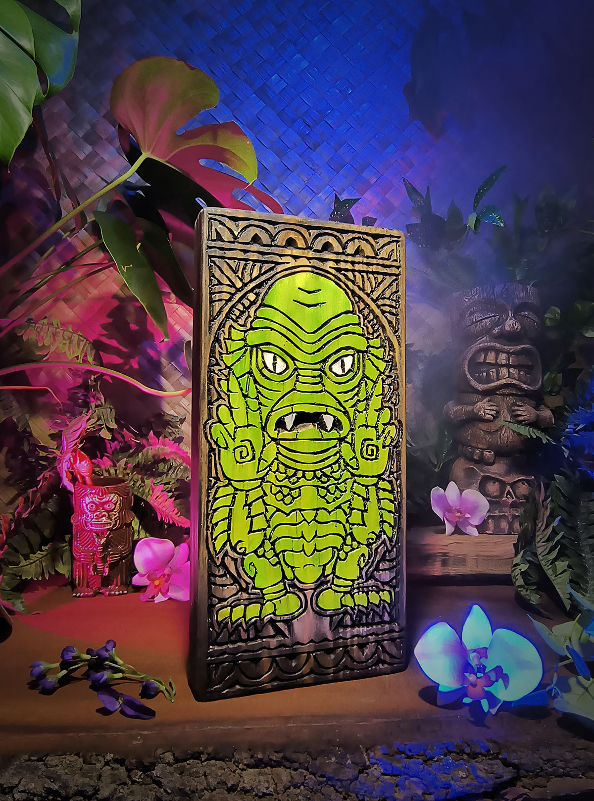 Classic Monsters Tiki Carvings – GreatScottDesigns
