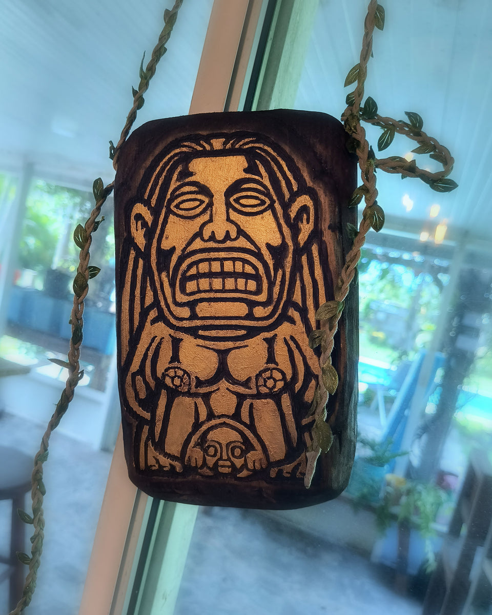 An Ancient Golden Relic Wood Carving Tiki – GreatScottDesigns