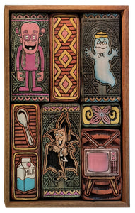 Frankenberry Tiki - Count Chocula, and Boo Berry Tiki Totem