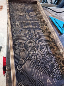 Tiki Wood Ocean Carving