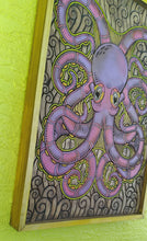 Load image into Gallery viewer, Octopus Wood Carved Painting
