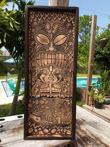 Tiki Wood Forest Carving