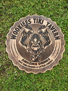 Wookiee Tiki Tavern Bar Sign